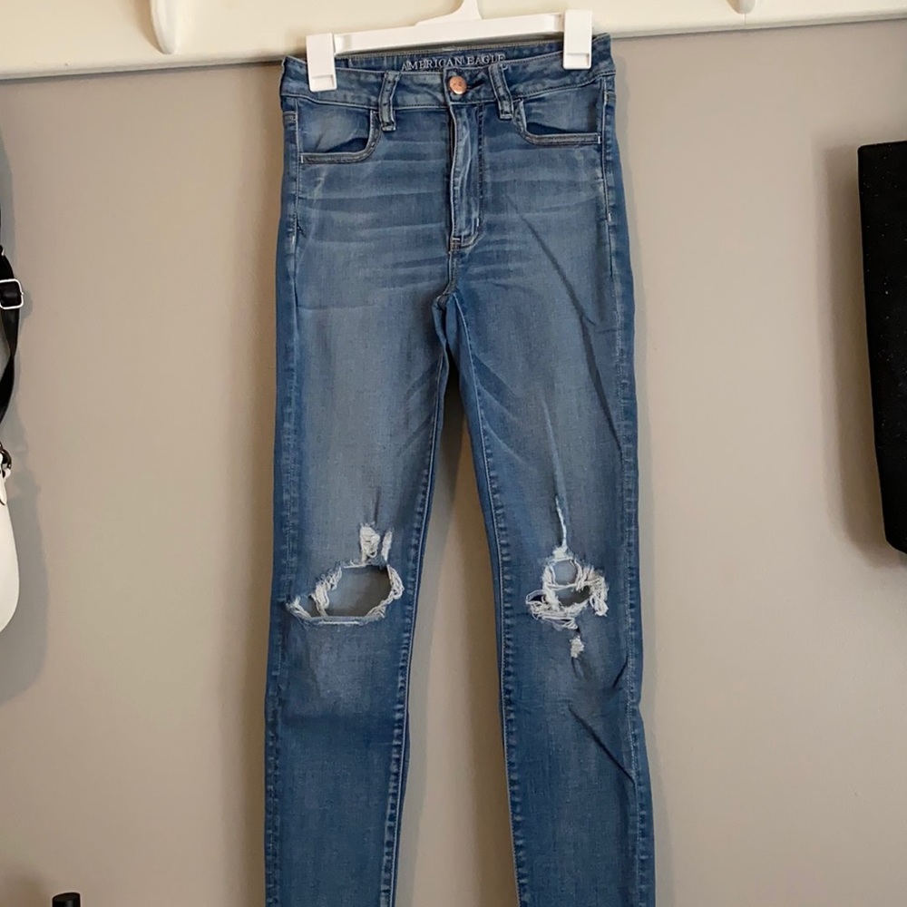 AEO Hi-Rise Jeggings! Size 6 Long!